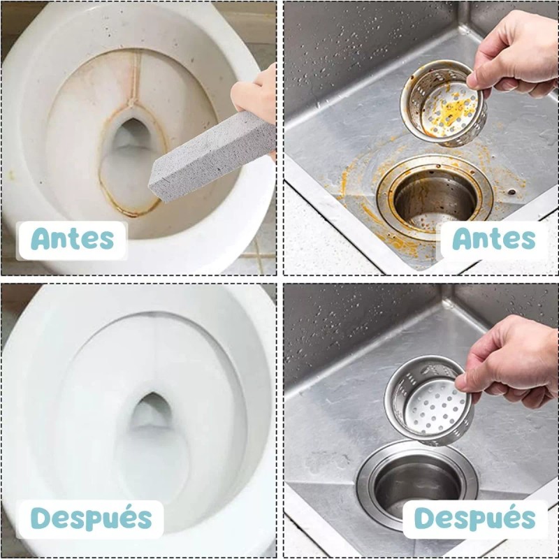 Veraly 5 Pzs Piedra Pómez Limpiadora Elimina Sarro Baños Cocina