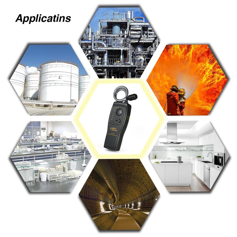 SMART SENSOR Hand-held CFCs HCFCs HFCs Halogen Gas Detector Refrigerant