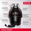 American Standard 10-US-AS-5-HD Garbage Disposer, 1/2 HP Heavy Duty, Black