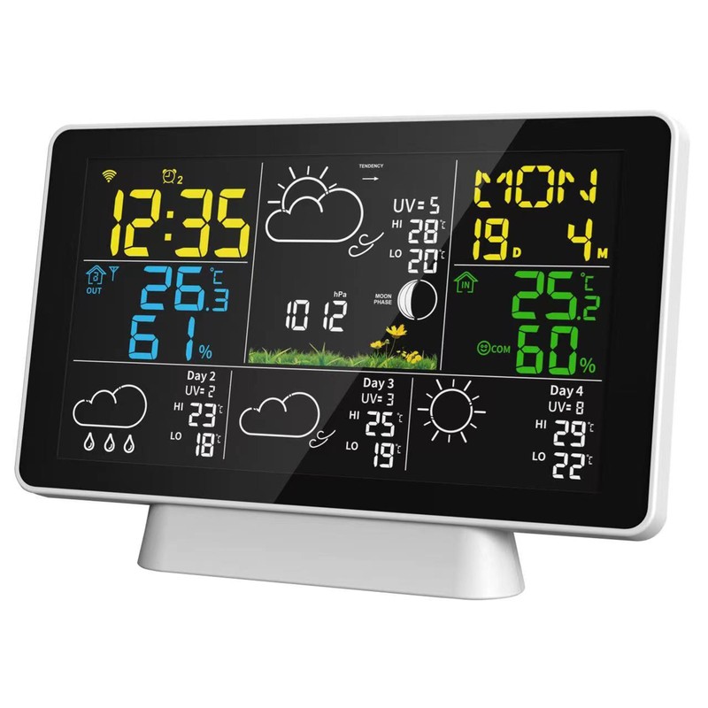 WIFI Weather Station Wireless Indoor Outdoor Hygrometer Thermometer Temperature Humidity