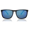 Superdry Shockwave 187 rubberised black/blue mirrored lenses