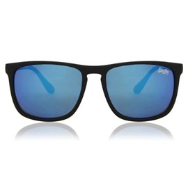 Superdry Shockwave 187 rubberised black/blue mirrored lenses