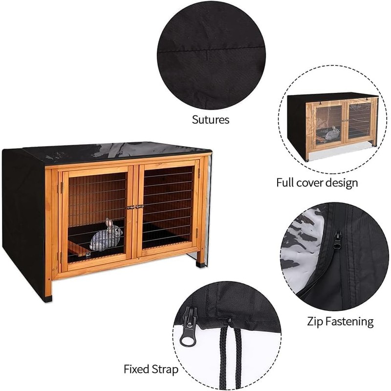 Rabbit Hutch Cover 4ft Heavy Duty 420D Oxford - Double