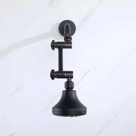 Senhozi Oil Rubbed Bronze Shower Head Extension Arm 4 Inch, Universal Connection, Adjustable for Rain Shower Head, SE003ORB