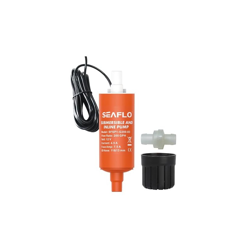 Seaflo 200GPH 12V Submersible and Inline Pump