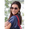 styleBREAKER 09020120 Women's Round Sunglasses with Tinted Polycarbonate Lenses and