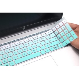 Keyboard Skin Compatible for HP Laptop 15t 15z 17t 17z 15-fc 15-fd 15-eg 15-er 15-eh 17-cn 17-cp 17z-cp000/cp300/cp200 17t-cn300/cn200/cn000 Series 17-cn3033cl 17-cp2033dx 17-cn0691ds (Ombre Mint)