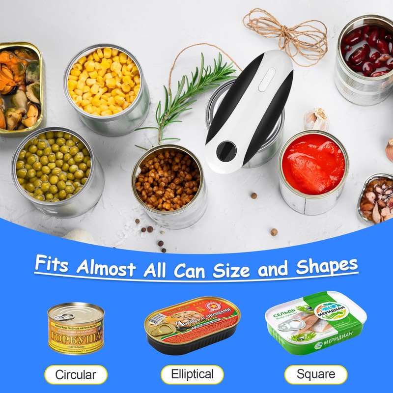 Electric Can Opener, Can Opener Electric Fits All Can Sizes,