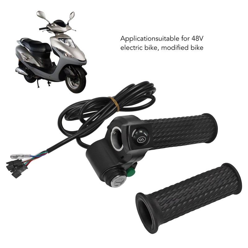 2 PCS Electric Bike Throttle Grip Kit Speed Control Grip