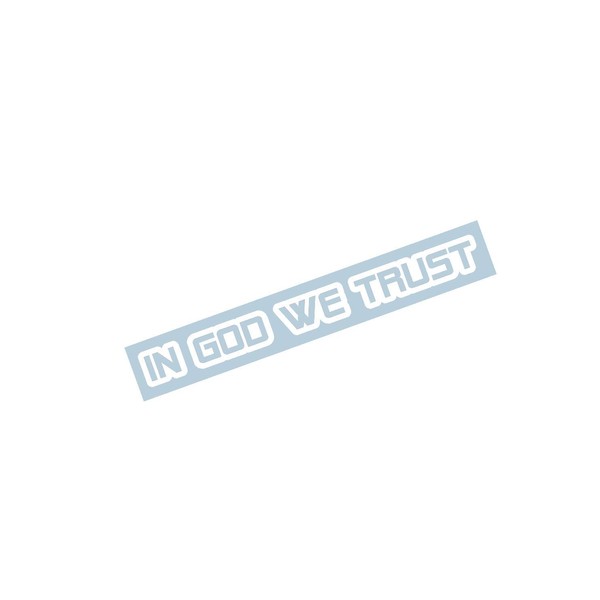 Xpin Graphics in God We Trust Outline Windshield Banner Decal