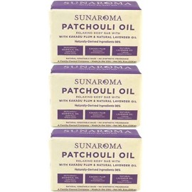 Sunaroma Aceite Del Pachulí Y Lavanda Jabón De Barra, De 8 O                                                                                          