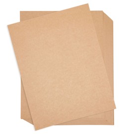 Kraft Brown Stationery Paper for Crafts, Letter Size (8.5x11 In, 96 Sheets)