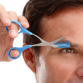Eyebrow Scissors With Non Slip Finger Grips