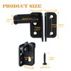Alise Flip Latch Gate Latch Black,Shed Door Latch Barn Door