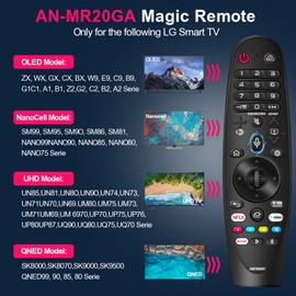 AKB75855501 Replacement Magic Remote for LG Smart TV with Voice and Pointer Function, Compatible with LG Magic Remote Control for Smart TV LED OLED Nanocell