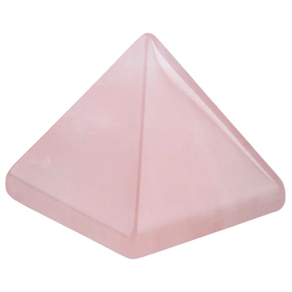 sunyik vidrio de cuarzo Pirámide Curación Figura 1 – 1 1/20,3 cm, Rose Quartz, 1