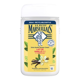 Le Petit Marseillais Crema doccia bio latte vaniglia 1 x 250 ml – cura extra delicata, 92% ingredienti naturali, pH neutro, formula vegana, confezione riciclabile con plastica riciclata