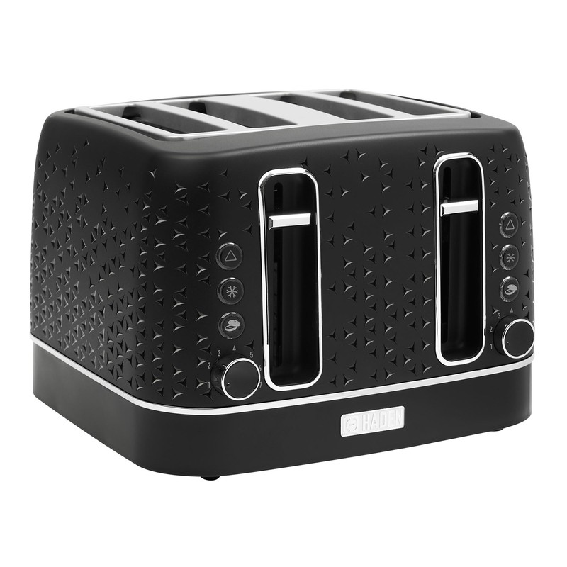 Haden Starbeck 4 Slice Wide Slot Stainless Steel Toaster with