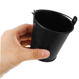 ROMISBABA 2pcs Barbecue Drip Bucket Outdoor BBQ Grease Catcher for Grill Metal Oil Bucket Easy to Clean Drip Pan for Smoker and Pellet Grill