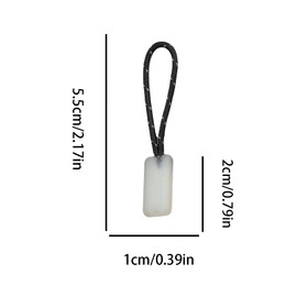20 Pcs Self Luminous Zipper Pulls,Glow in The Dark Zipper Pulls Head for Outdoor Mountaineering Camping Easy-to-Find Heads for Backpacks, Jackets, Luggage (Square)