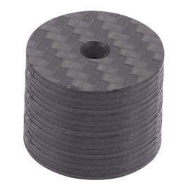 SUPVOX 4pcs Carbon Fiber Speaker Isolation Pads Foot Mats for Speakers Minimize Harmful for Home and Studio Use