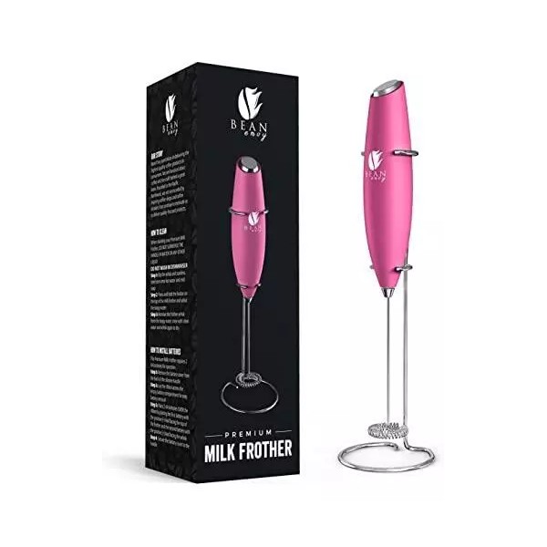 Bean Envy Milk Frother for Coffee - Handheld, Mini Electric