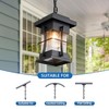 EERU Motion Outdoor Pendant Light Fixture with Dusk to Dawn