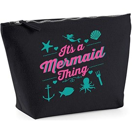 Hippowarehouse It's a mermaid thing printed make up cosmetic wash bag 18x19x9cm
