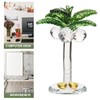 HOMSFOU Crystal Palm Tree Coconuts Tree Statue Tree Christmas Tree