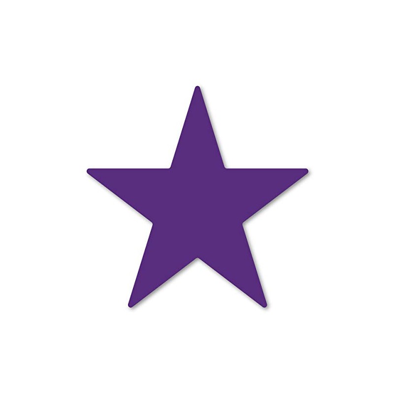 Purple Star Magnet by Magnet America Is 4" x 4"