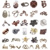 32Pcs Metal Brain Teaser Puzzles Teasers 3D Steel Puzzle for