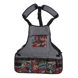 Gardening Apron with Pockets Water Resistant Washable Oxford Cloth Work Apron for Gardeners Artist Painting