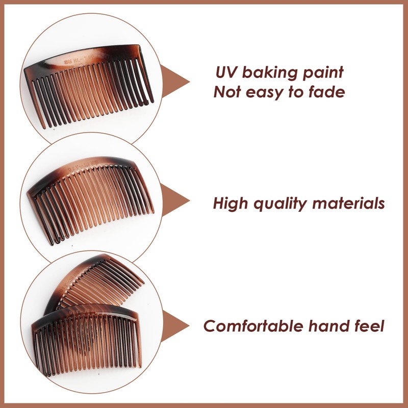 Set of 2 hair combs for plug-in, hair comb, high-quality