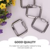 ifundom 3pcs Stainless Steel Square Quick Link Heavy Duty Locking