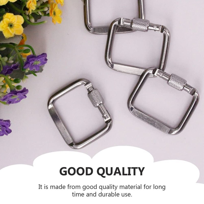 ifundom 3pcs Stainless Steel Square Quick Link Heavy Duty Locking