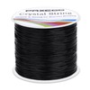 Paxcoo Stretchy String for Bracelets, 0.5mm Black Elastic String Bracelet