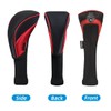 Scott Edward Pack of 3 Golf Hybrid Headcovers with Interchangeable