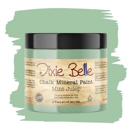 Dixie Belle Paint Company Chalk Finish Furniture Paint - Mint Julep (16oz) - Matte Mint Green Chic Chalk Mineral DIY Furniture Paint