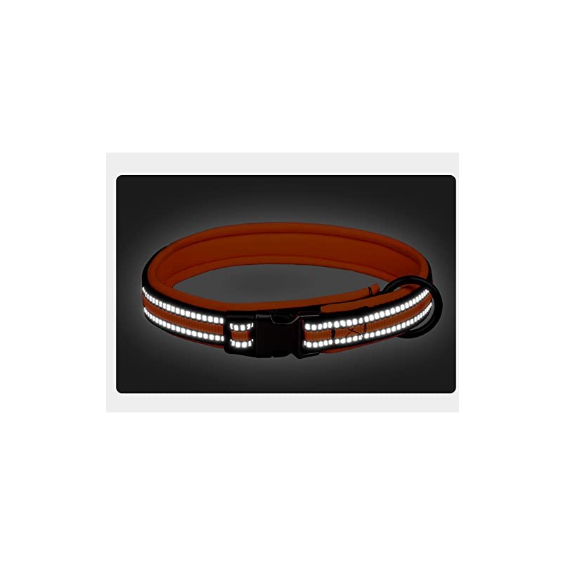 haoyueer Reflective Nylon Dog Collar with Safety Buckle, Adjustable Pet