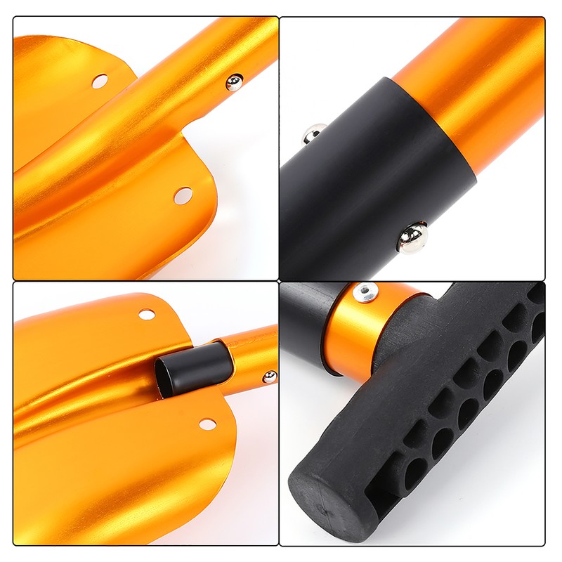 Aluminum Outdoor Multifunction Folding Snow Mud Shovel for Climbing Camping