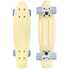Cal 7 22" Complete Retro Style Mini Cruiser Skateboard (Snowdrop)