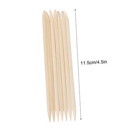 FOMIYES 200pcs Nail Sticks for Manicure and Pedicure Cuticle Pusher and Remover Tool for Cleaning and Polishing Nails Portable Wood Accessory for Art