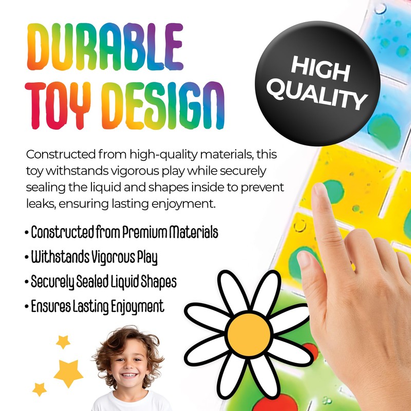 MagicMeadow Translucent Sensory Liquid Toy | Stress Relief Shapes Designed