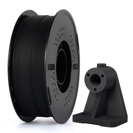 Kingroon PA6-CF Carbon Fiber Filament 1.75mm, High Strength Nylon 3D Printer Filament for Strong & Heat Resistant Parts, 1kg (2.2lbs) Black Filament
