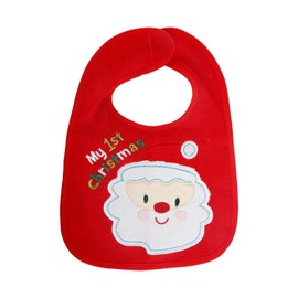 Tabanzhe Christmas Baby Bibs-Waterproof My First Christmas Baby Feeding Bib Santa Claus Pattern 1st Christmas Infant Drool Towels Festive Gifts for Boy Girl Babies Newborns Toddlers