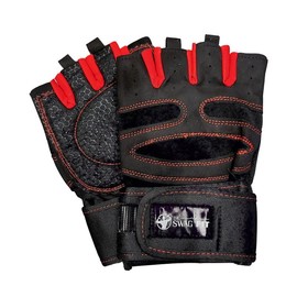 Dr. SwagFit Weight Lifting Gloves for Men & Women - Full Palm Protection, Wrist Wrap Support, Ventilated Design