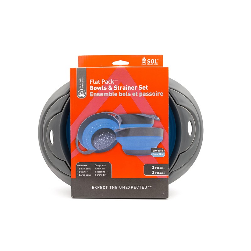 S.O.L. Survive Outdoors Longer S.O.L. Flat Pack Collapsible Bowls &