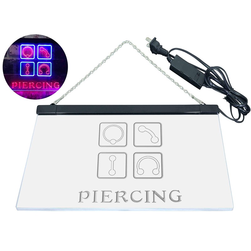 Piercing Shop Dual Colour LED Bar Light Neon Light Advertising