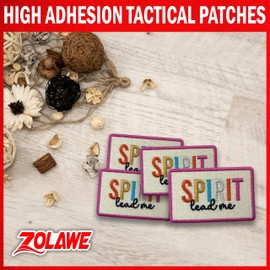 Zolawe Spirit Lead Me Patch, 3 Inches Sew On Iron On Patches Spirit Worship Embroidery Patches for Clothes Backpacks Hats Jeans Bag, Relegious Embroidered Patches, Faith Patch, DIY Patch for Christian