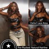 ZAVIDE Burgundy Synthetic Lace Front Wigs Body Wave Pre Plucked